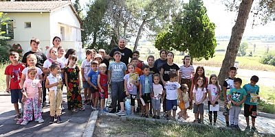 Kırsal mahalle çocukları oryantiring ile tanışıyor