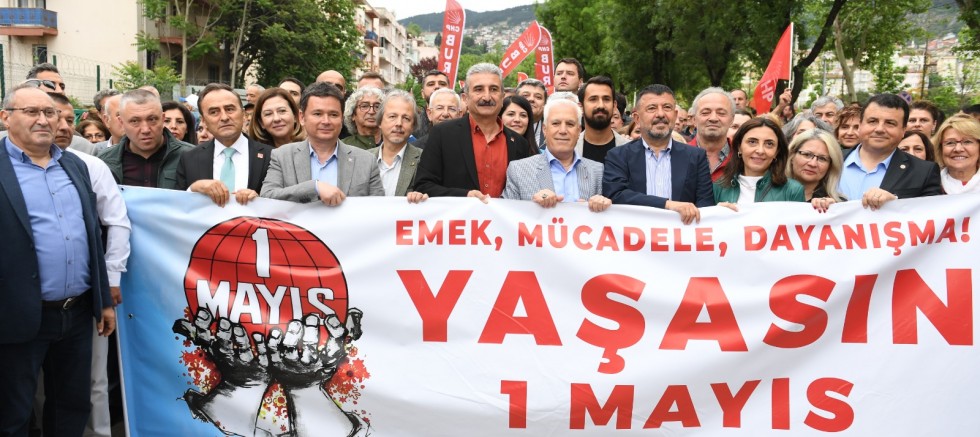 Başkan Aydın 1 Mayıs'ı emekçilere birlikte kutladı