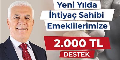 Başkan Bozbey’den emeklilere yeni yıl müjdesi